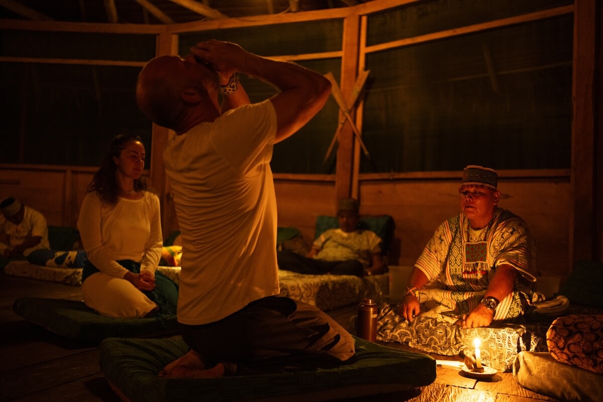 Ayahuasca facilitator Derek Januszewski at Pachamama Sanctuary